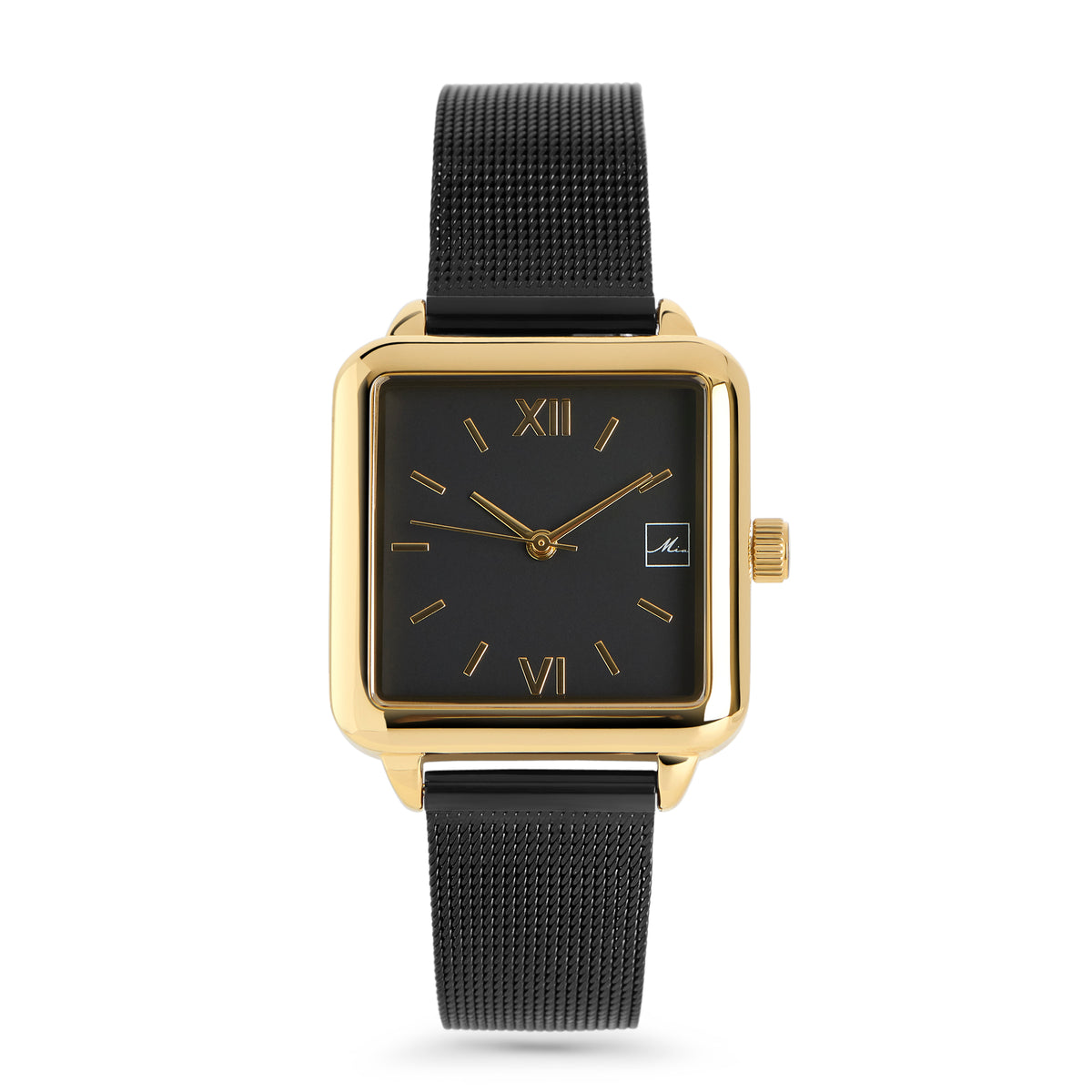 Square stainless steel watch