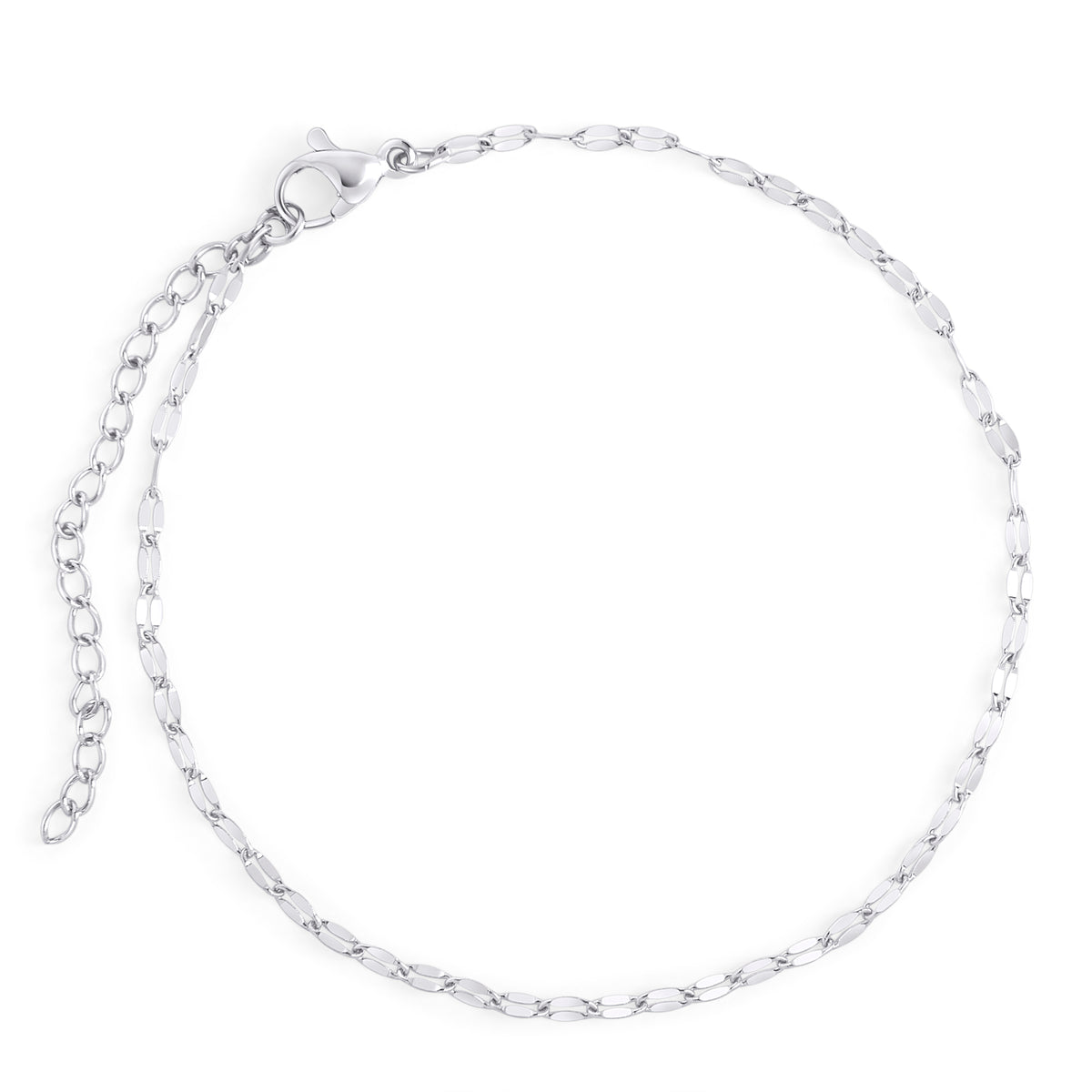 Stainless diamond cut bracelet