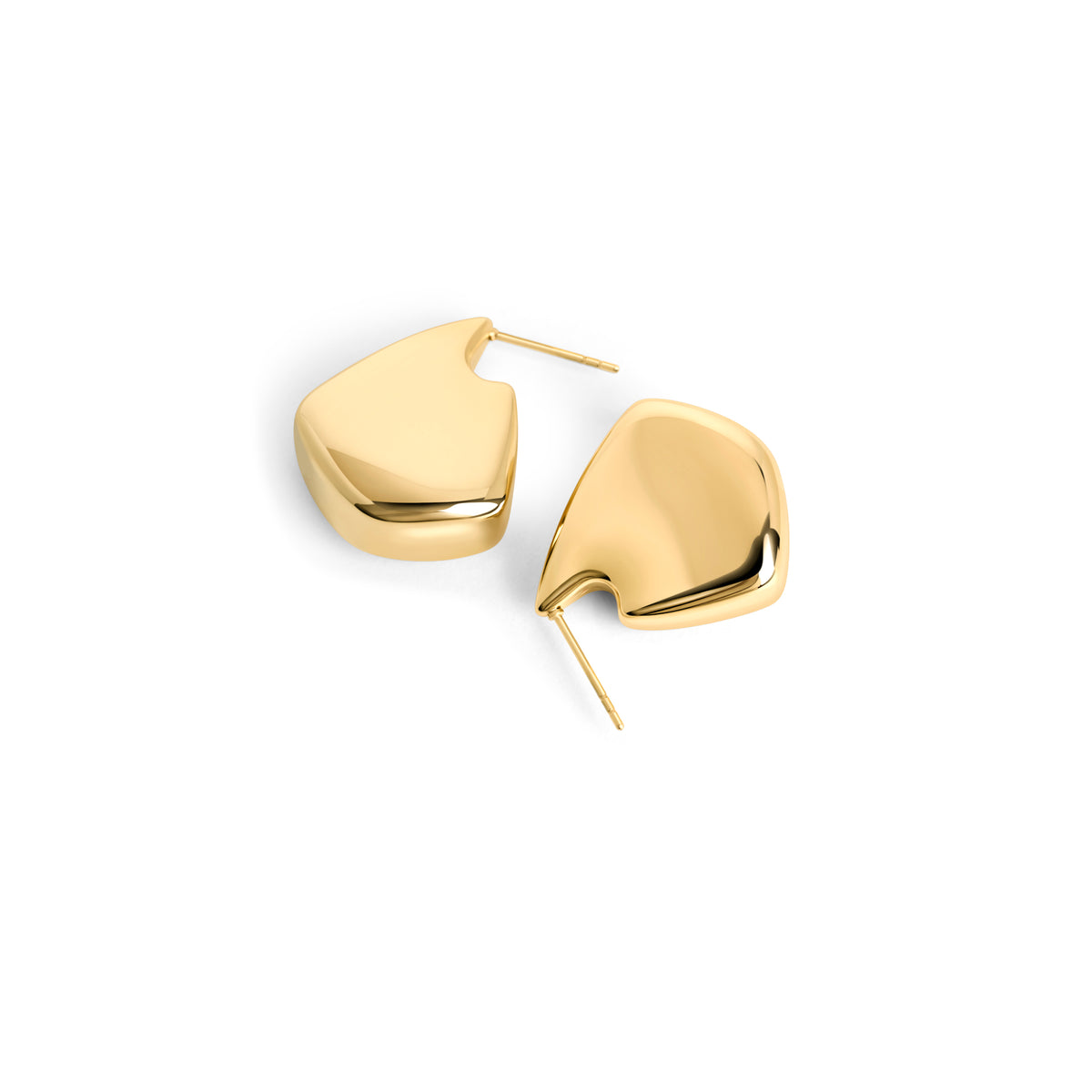 Navy Hoop Earrings