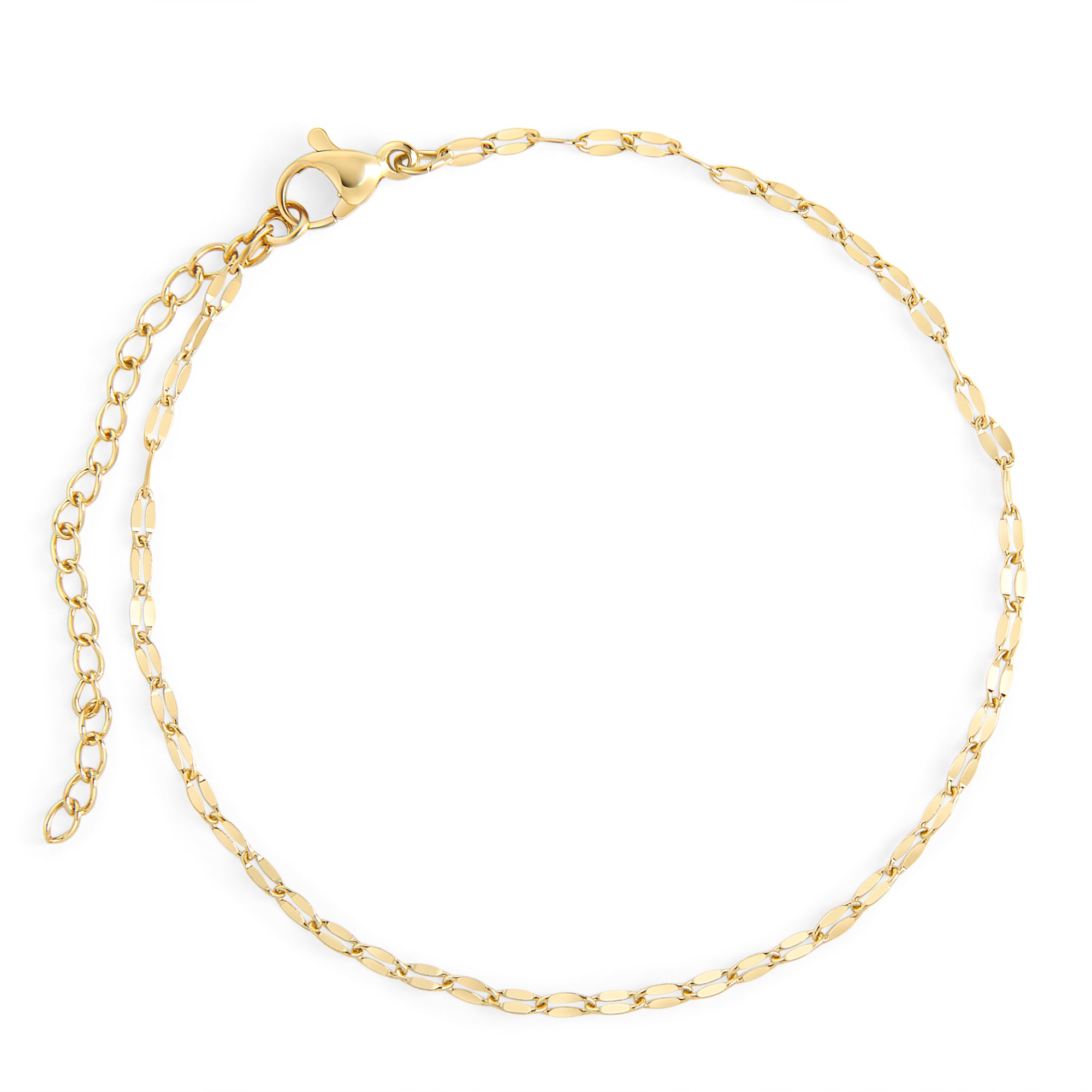 Stainless diamond cut bracelet