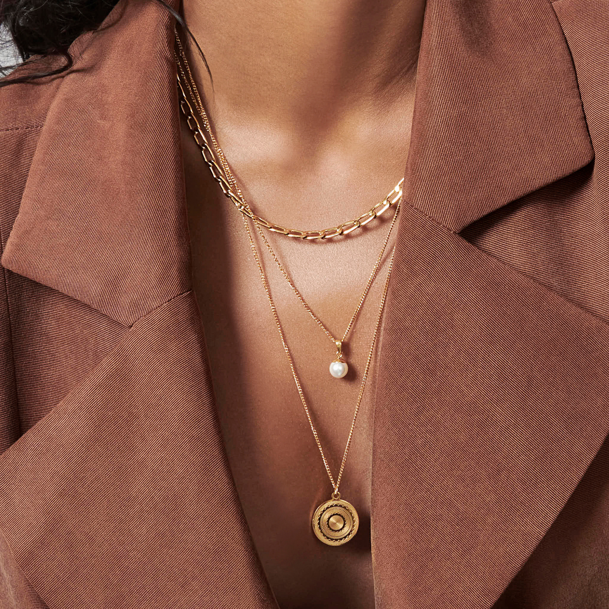 Boho Necklaces Stacking Look Tarnish Resistant Superposition Colliers Boho Durables Acier Inoxydable MIA